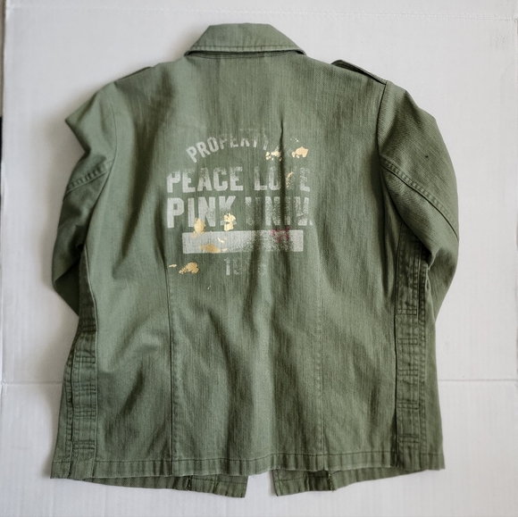 PINK Victoria Secret Green‎ denim jacket - Picture 6 of 12